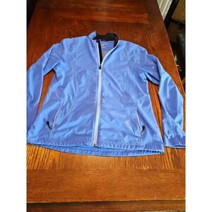Brooks Running Jacket Women's Large‎ Blue Shelter Technology Performance (A607)